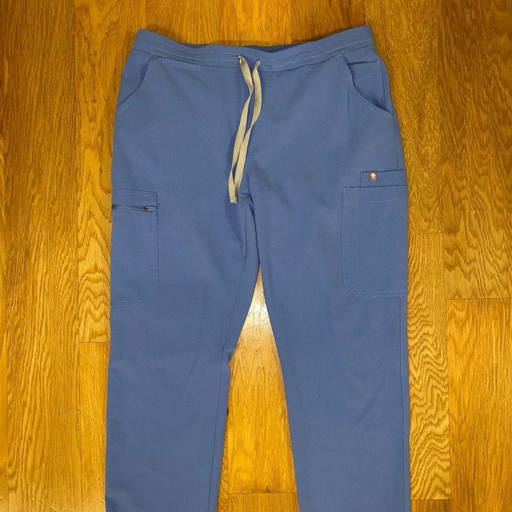 Womens Figs - Yola Skinny Scrub Pants- Ceil Blue